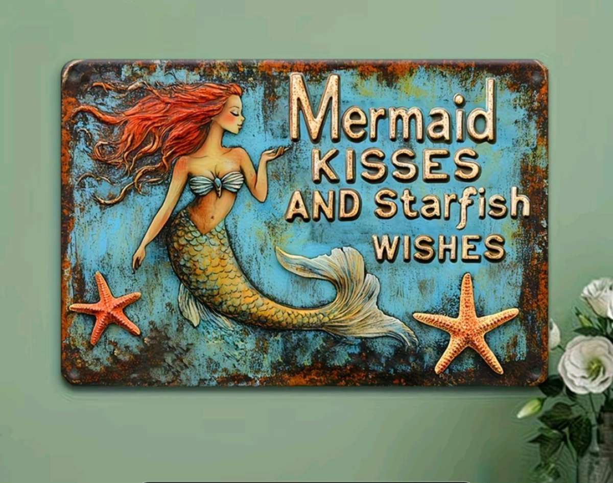 Mermaid Metal Wall Decor
