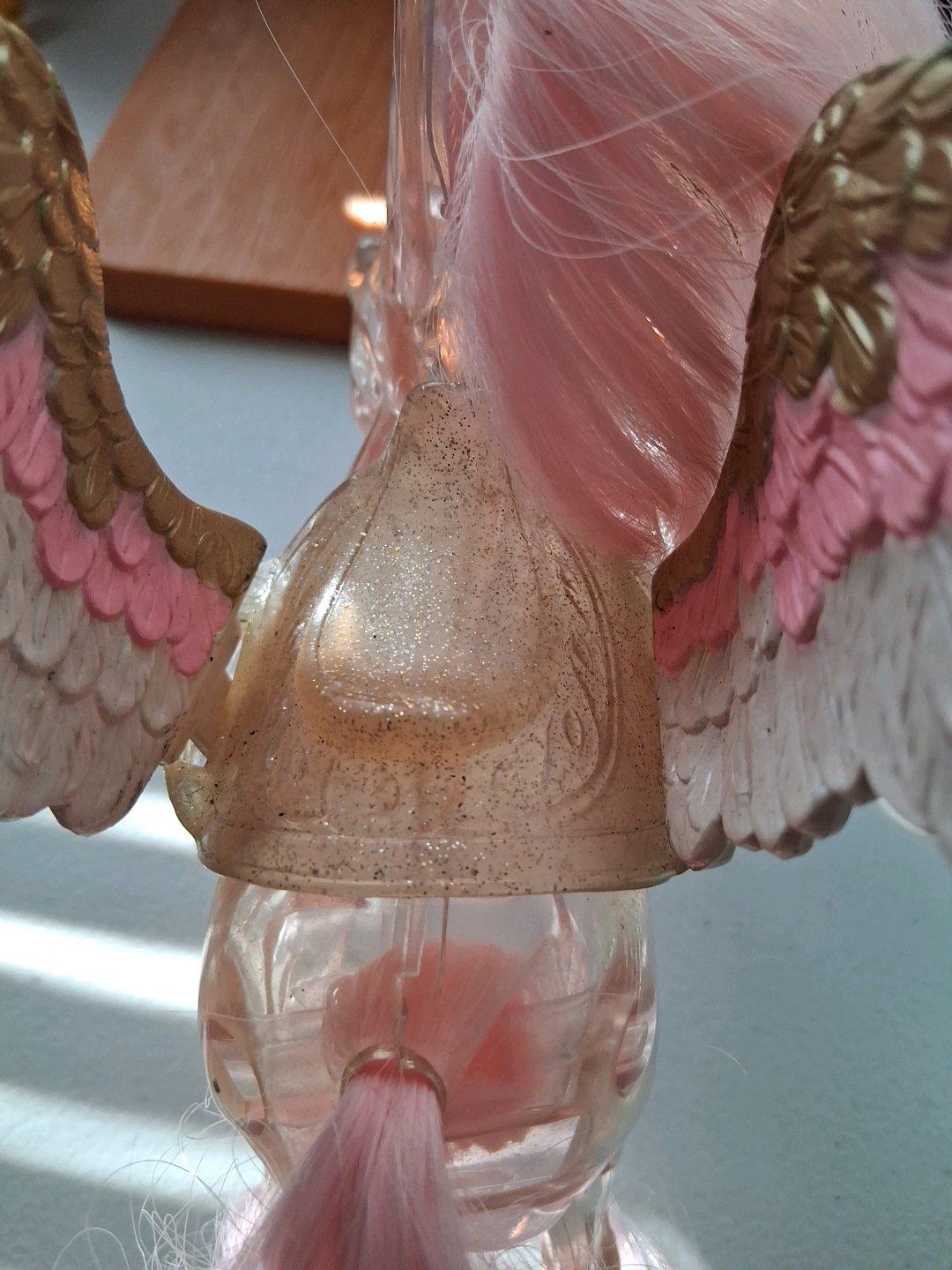 VINTAGE PINK CLEAR SWIFTWIND SHE RA HORSE