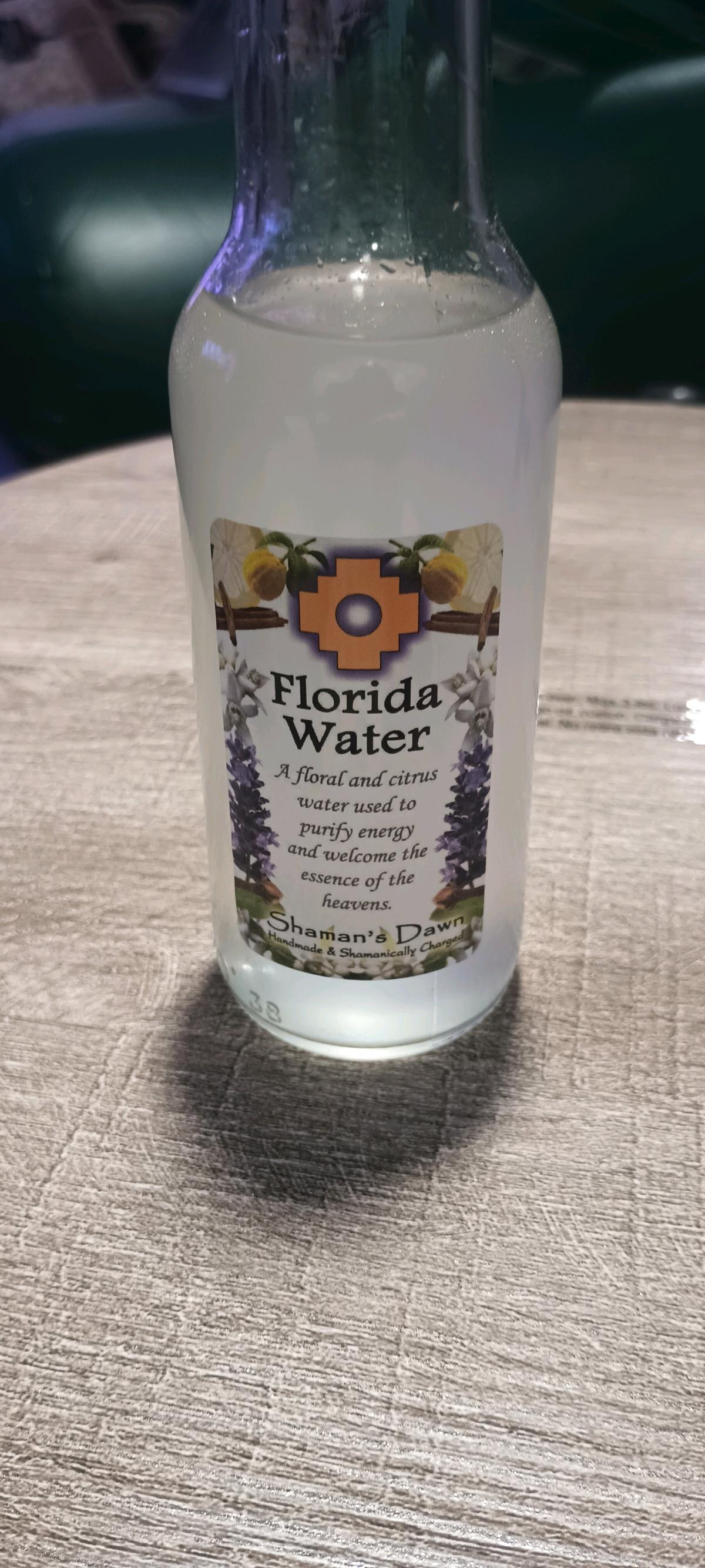 Florida water glass bottle