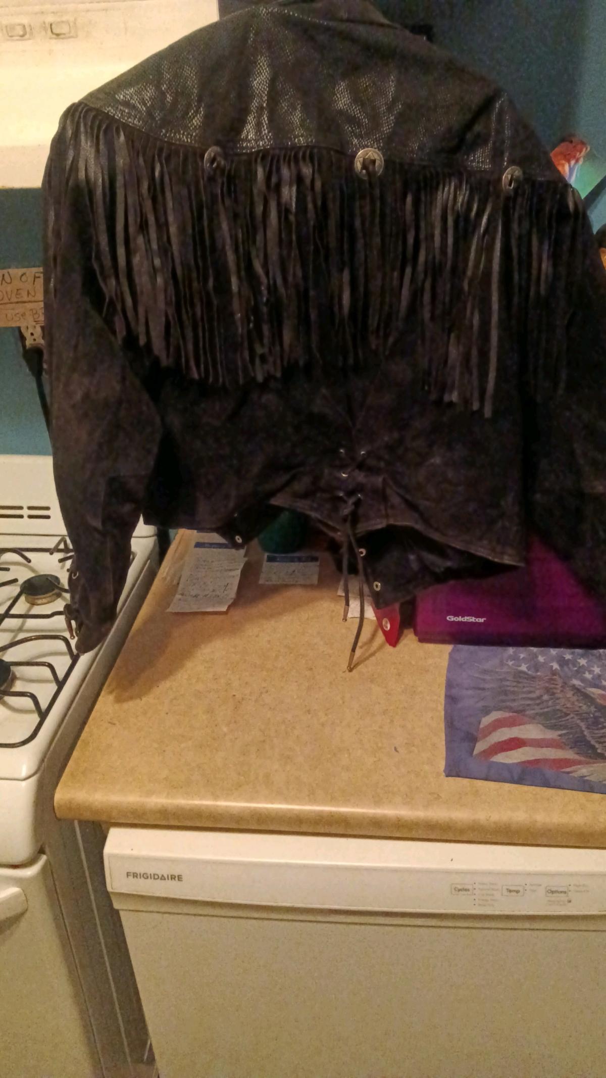 small womens leather Swead jacket