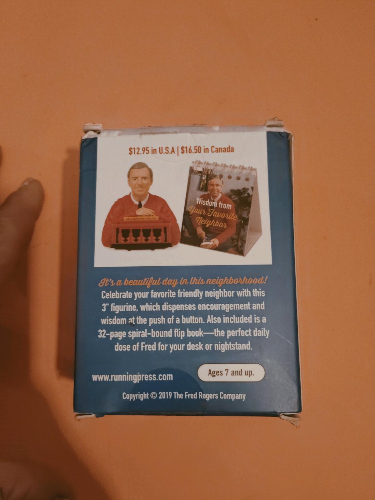 Mister Rogers neighborhood talking figurine