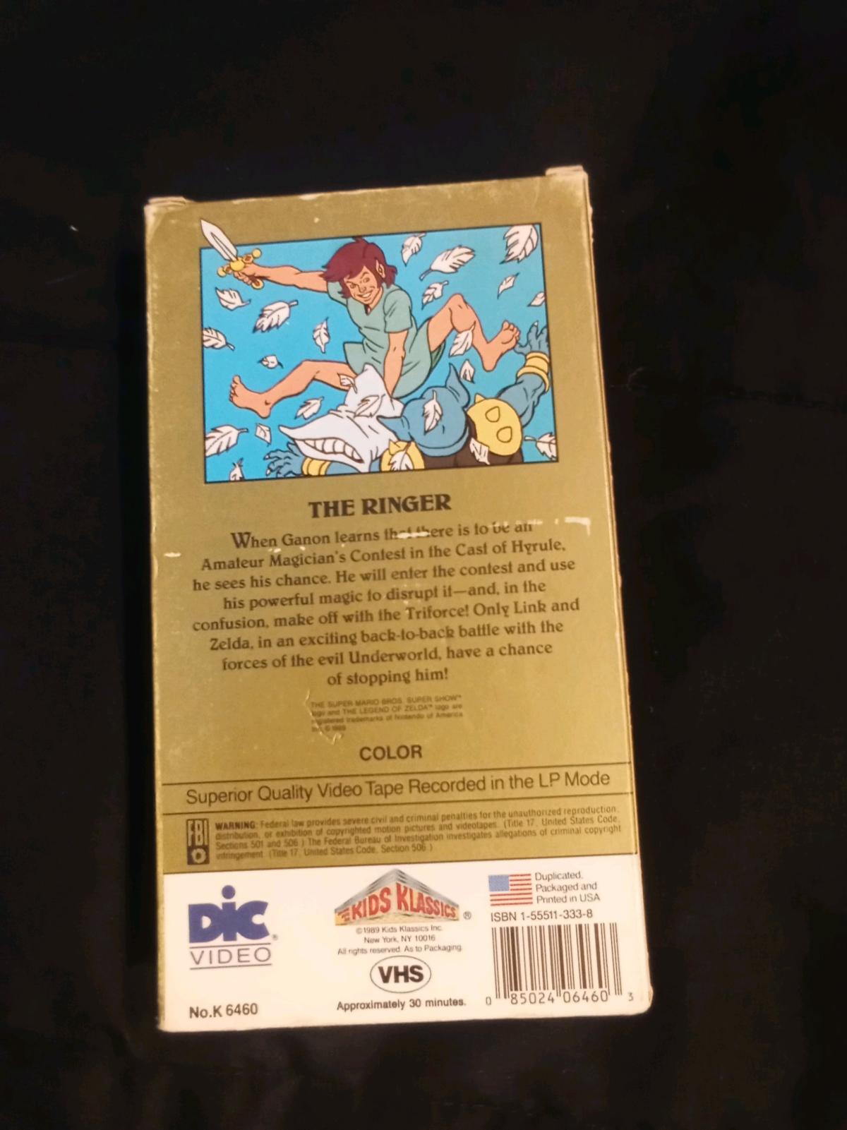 The legend of Zelda the ringer VCR tape