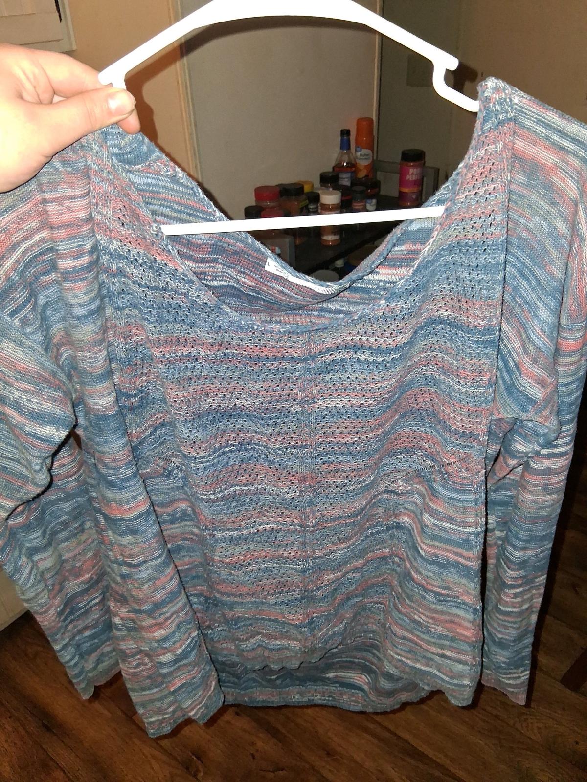 Womens maurices purple and blue top