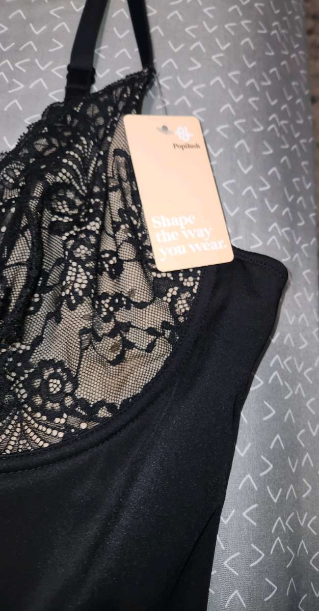 poppylush shape wear dress black brand new size xl