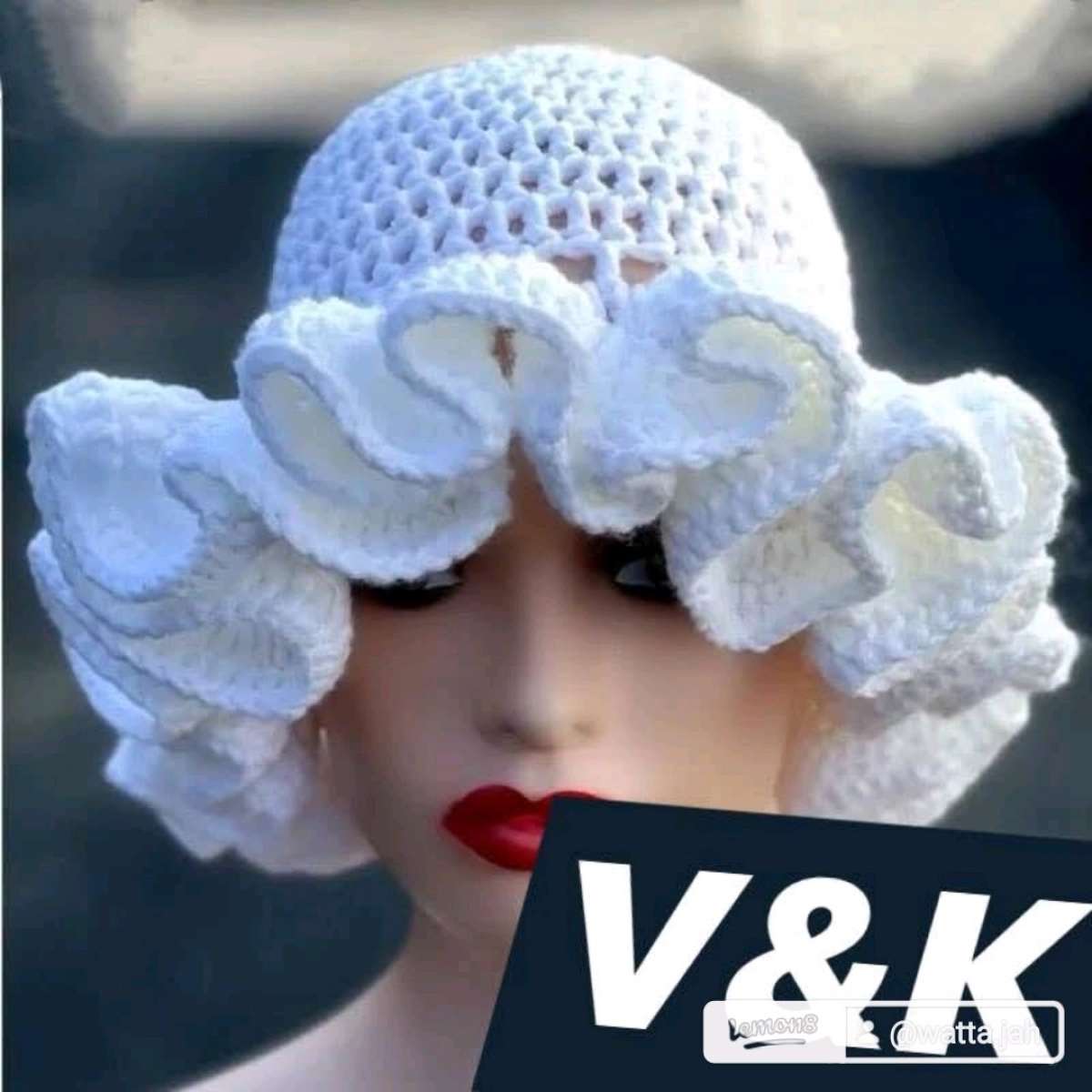 handmade crochet fashionable hat