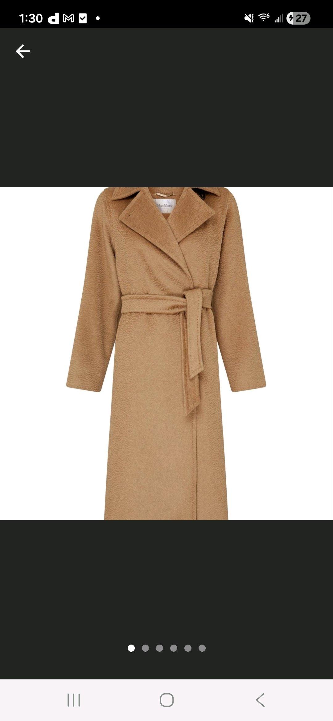 max mara manuela trench coat size 16
