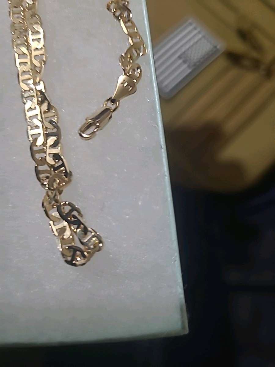 14k 4mm Mariner necklace