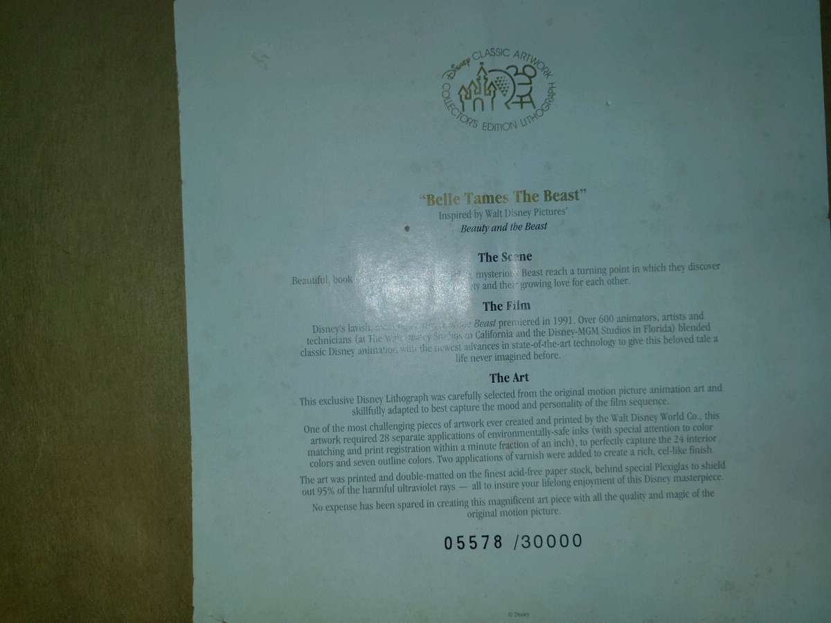 Disney framed pictures