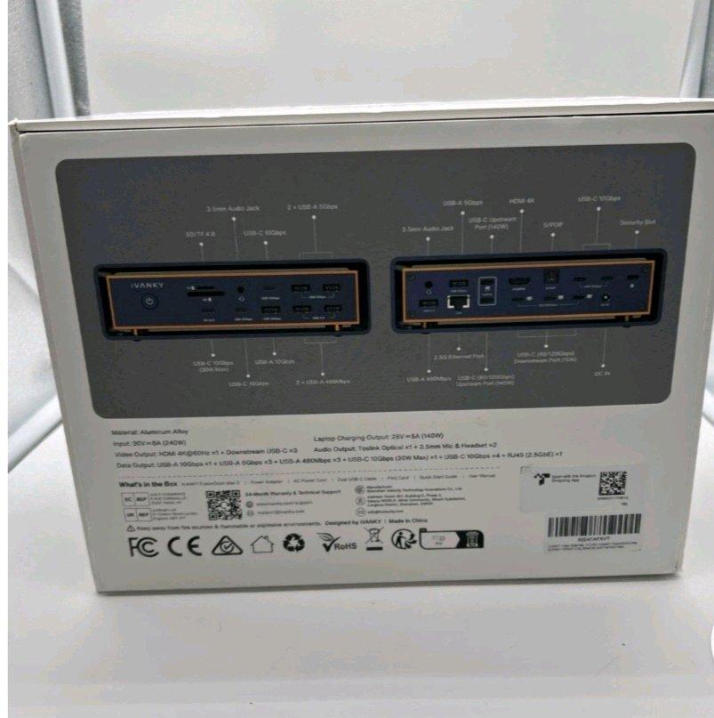 Ivanka fusion dock max 2 new open box sealed internally