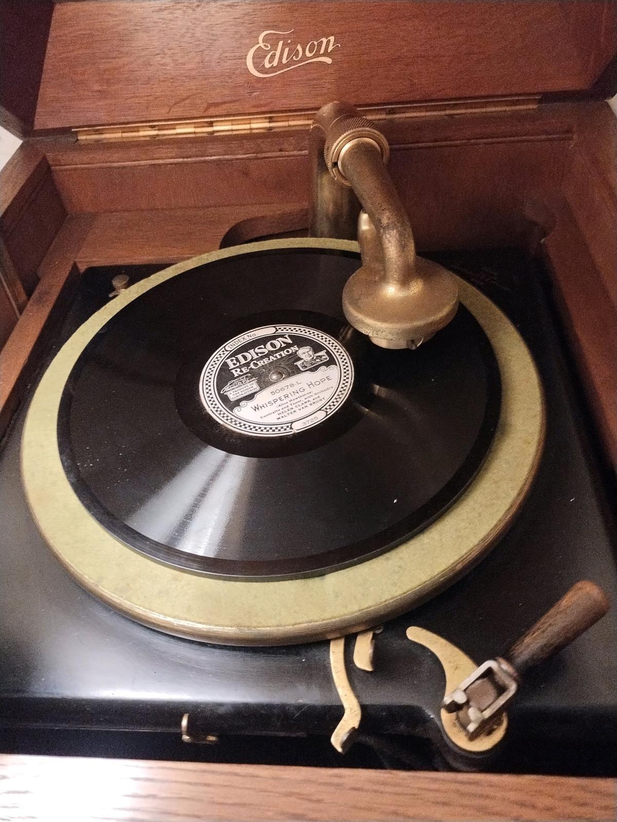 Thomas Edison disc phonograph