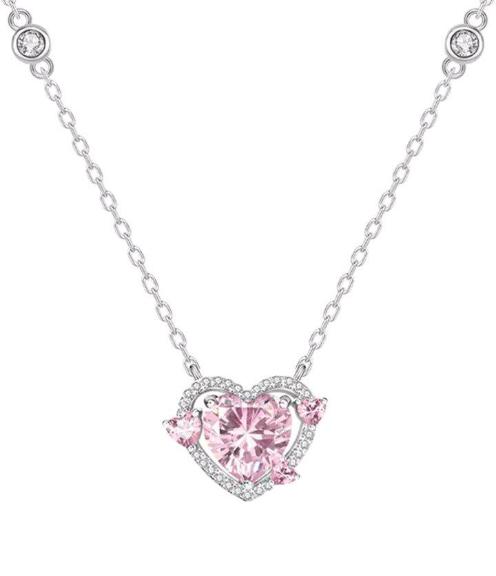 Pink Heart Necklace