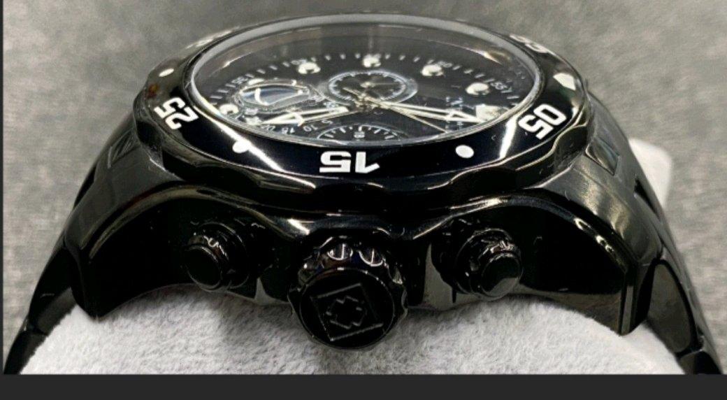 Invicta Mens Pro Diver Scuba Chronograph Triple Black Combat