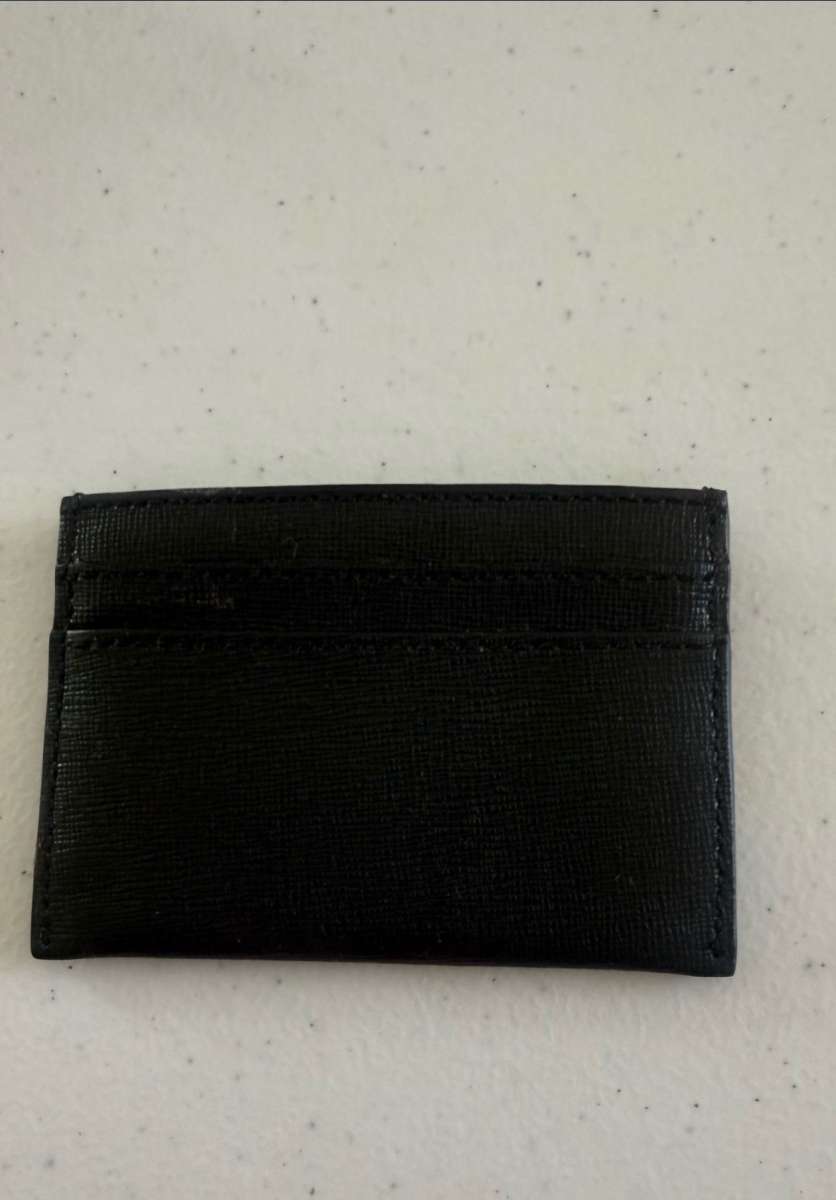 Authentic Coach New York Black Leather Card Holder Minimalis