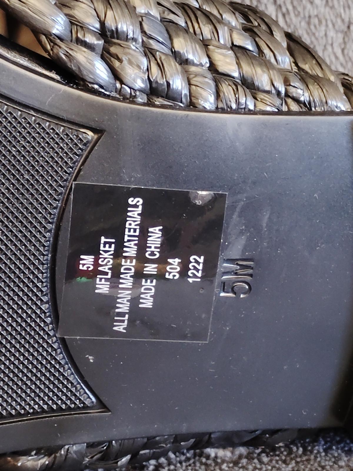 Marc Fisher Women's Lasket Sandal, Black 001, 5 M