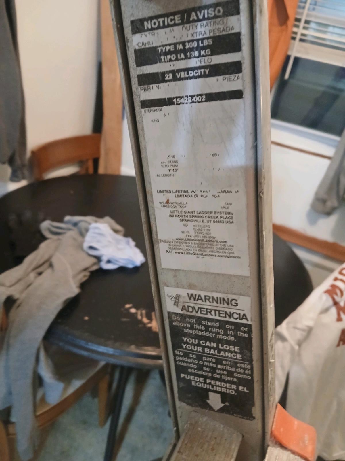 Little Giant foldable 22ft extra heavy dutyladder great