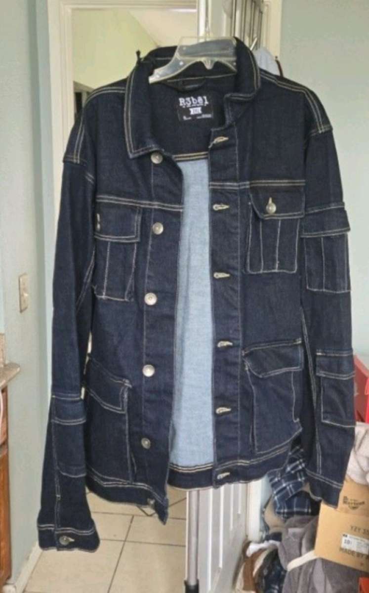 3xl mens rebel jeans jacket