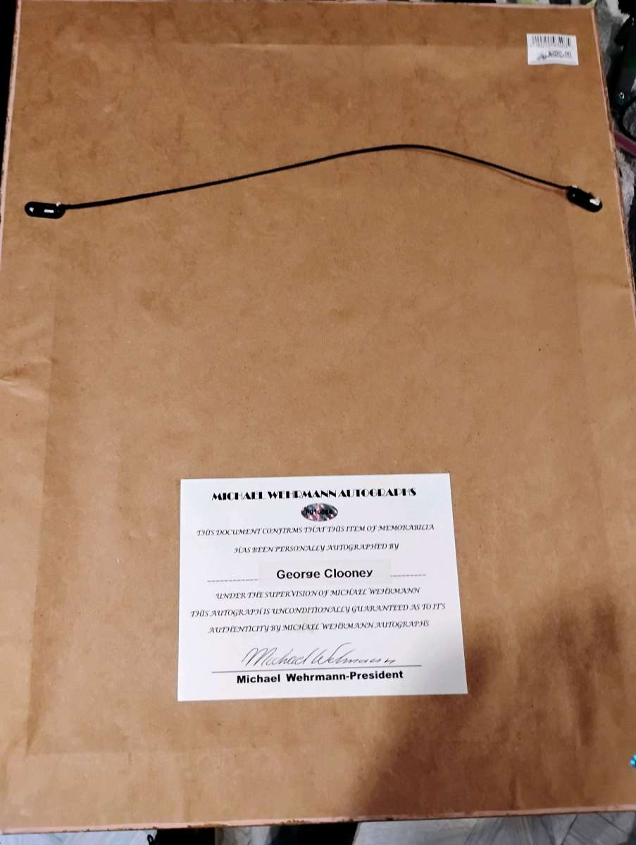 George Clooney autographed photo with authenticity