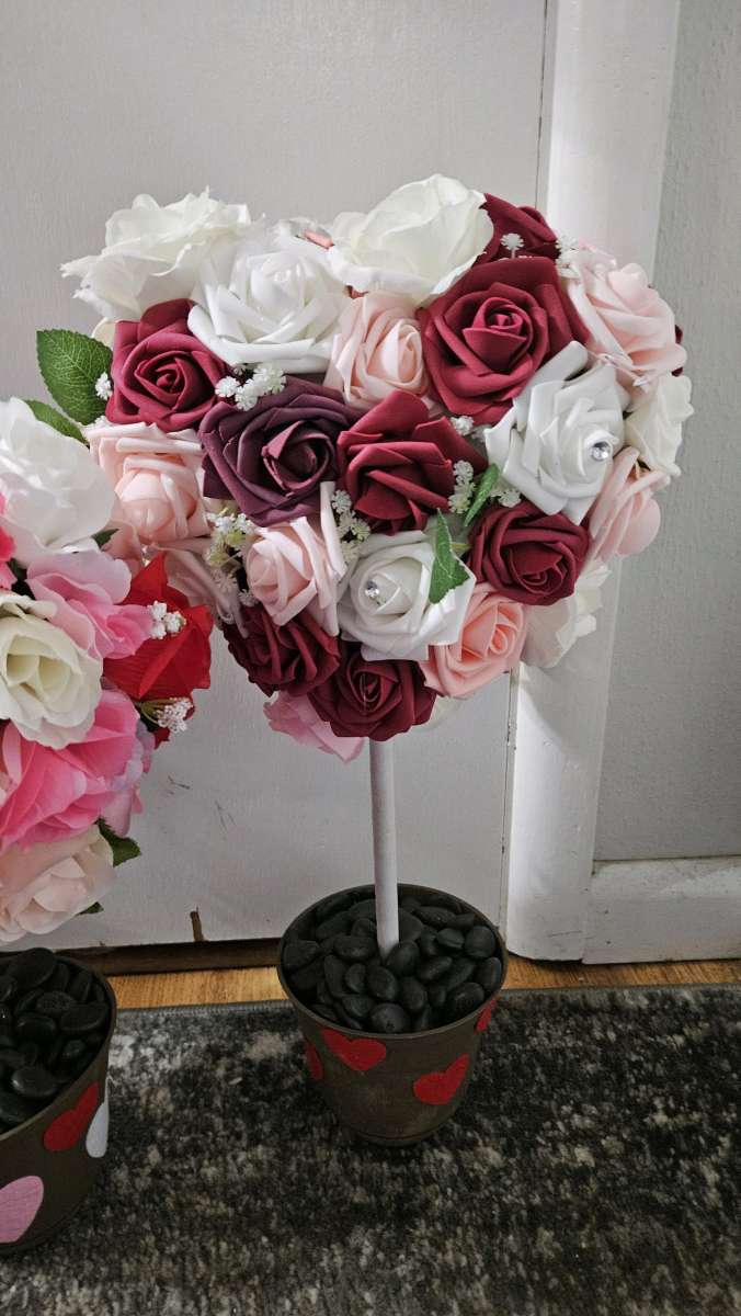 floral heart centerpieces 3