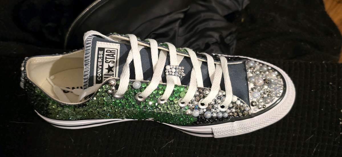 custom rhinestone sneakers
