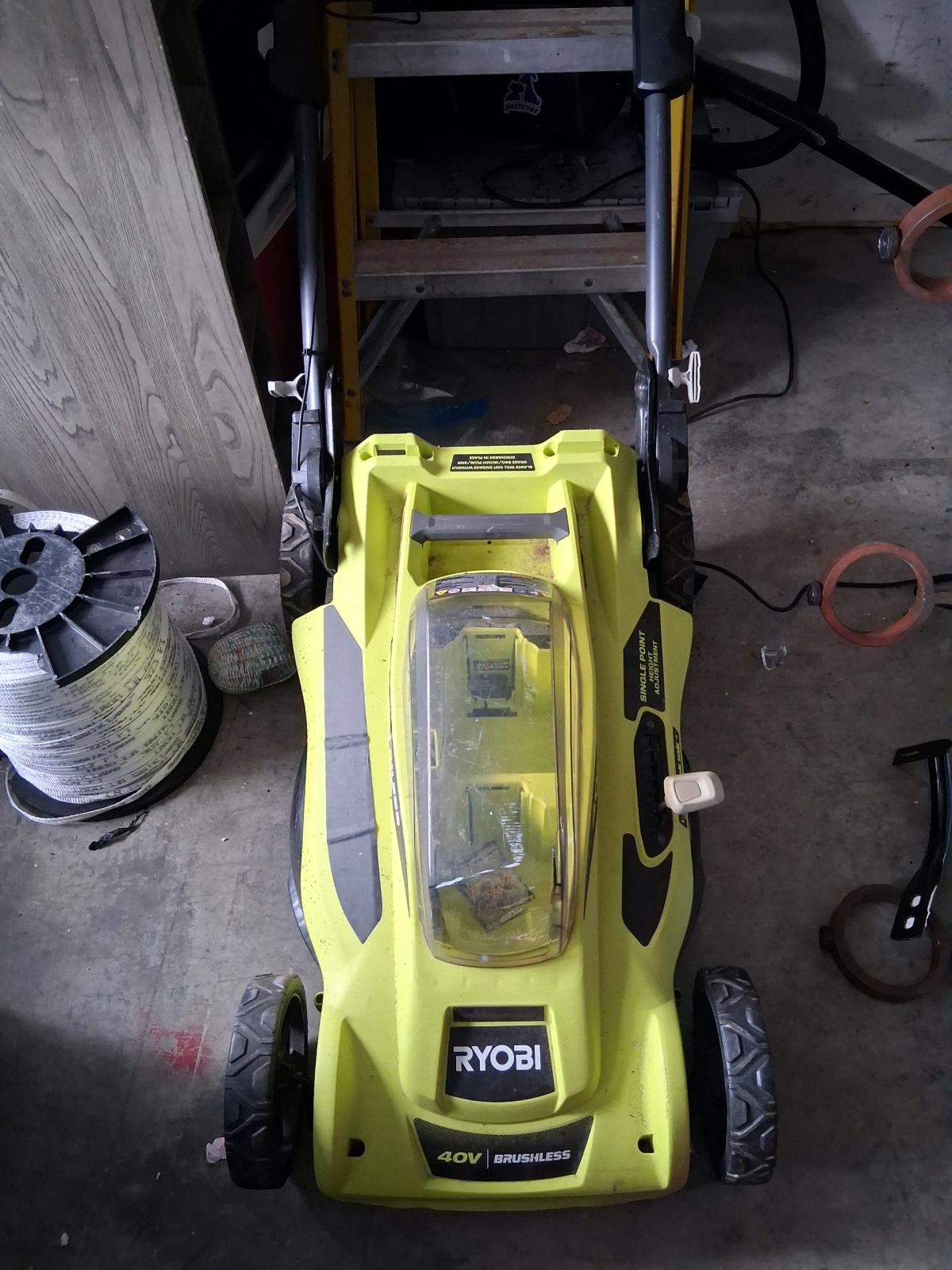 Ryobi 40V brushless electric mower