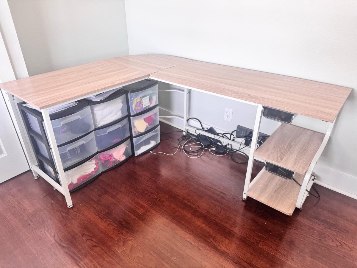 L shaped office desk