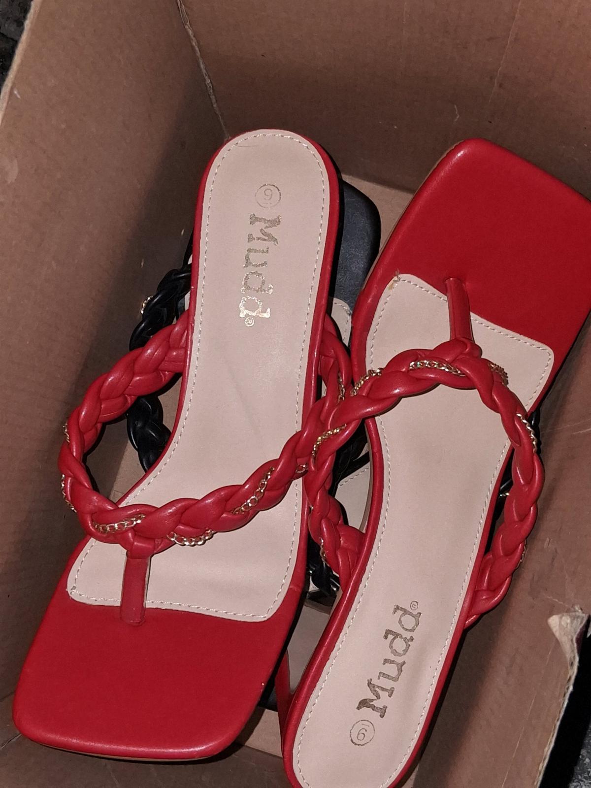 3 Mudd Braided Platform Heels size 9