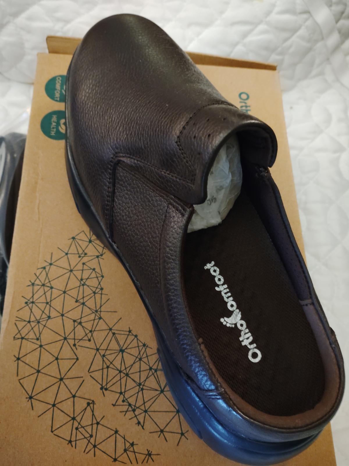 Orthopedic Men's slip on shoes Size 9 Brown