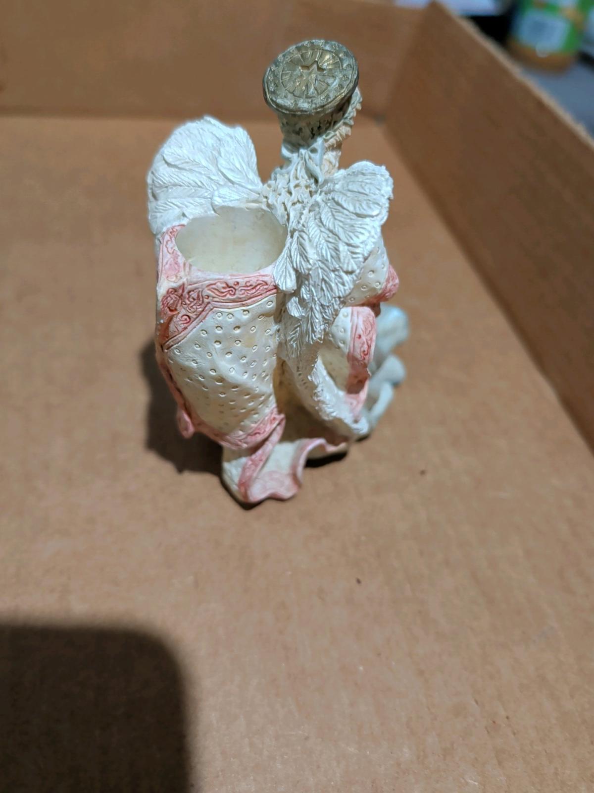Vintage Ceramic Collectible Angel Candleholder Figurine