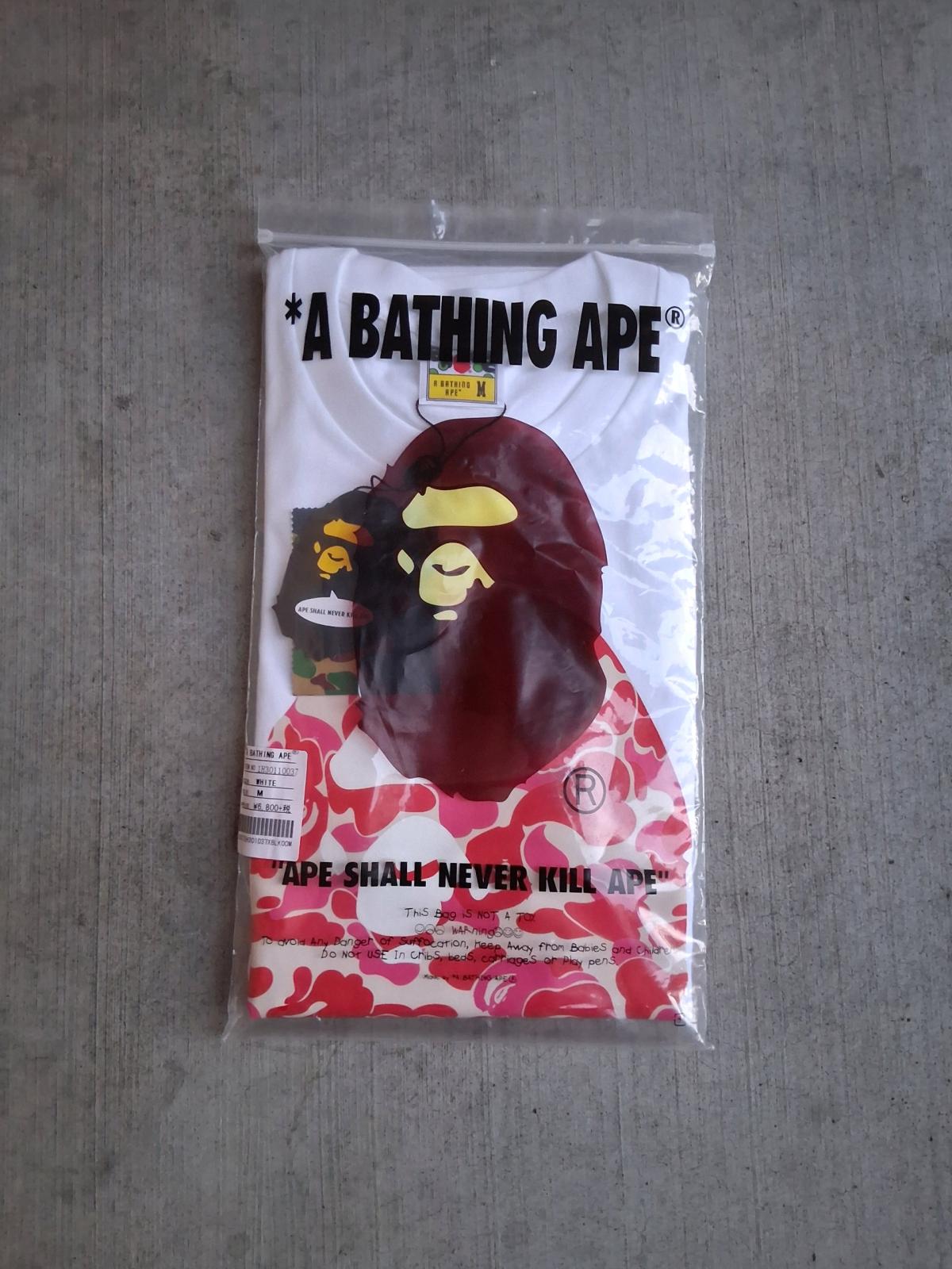 Pink camo bape tee