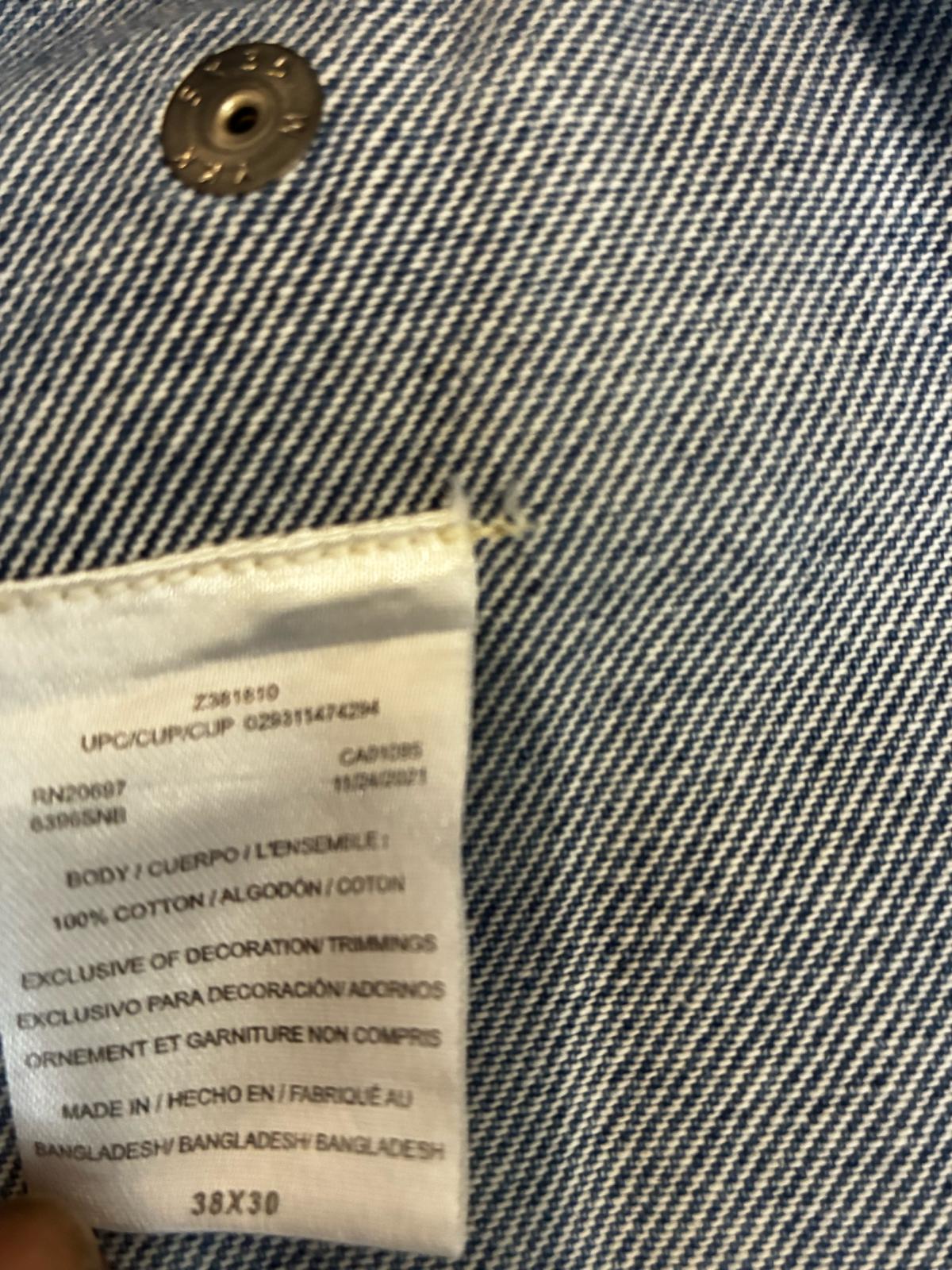 Dickies Mens Denim Bib Overalls Blue Workwear Cotton Size 38