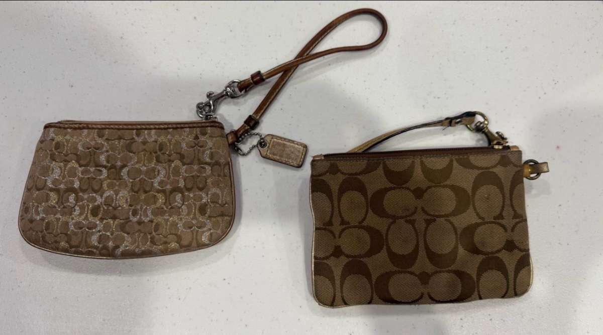 AUTHENTIC VINTAGE Coach Signature Wristlet Bundle  Set of 2