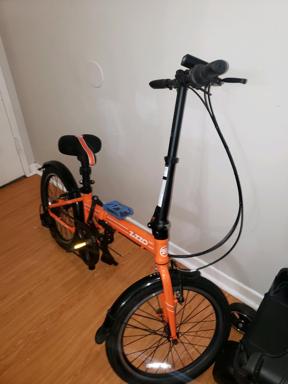 orange ZIZZO Folding Bike