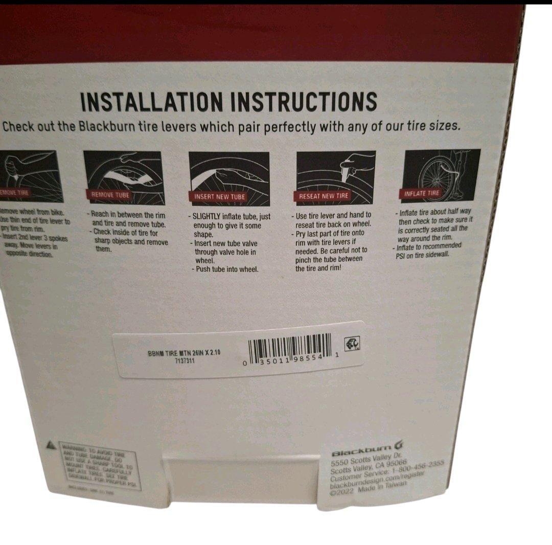 New Blackburn mountain bike tire 26