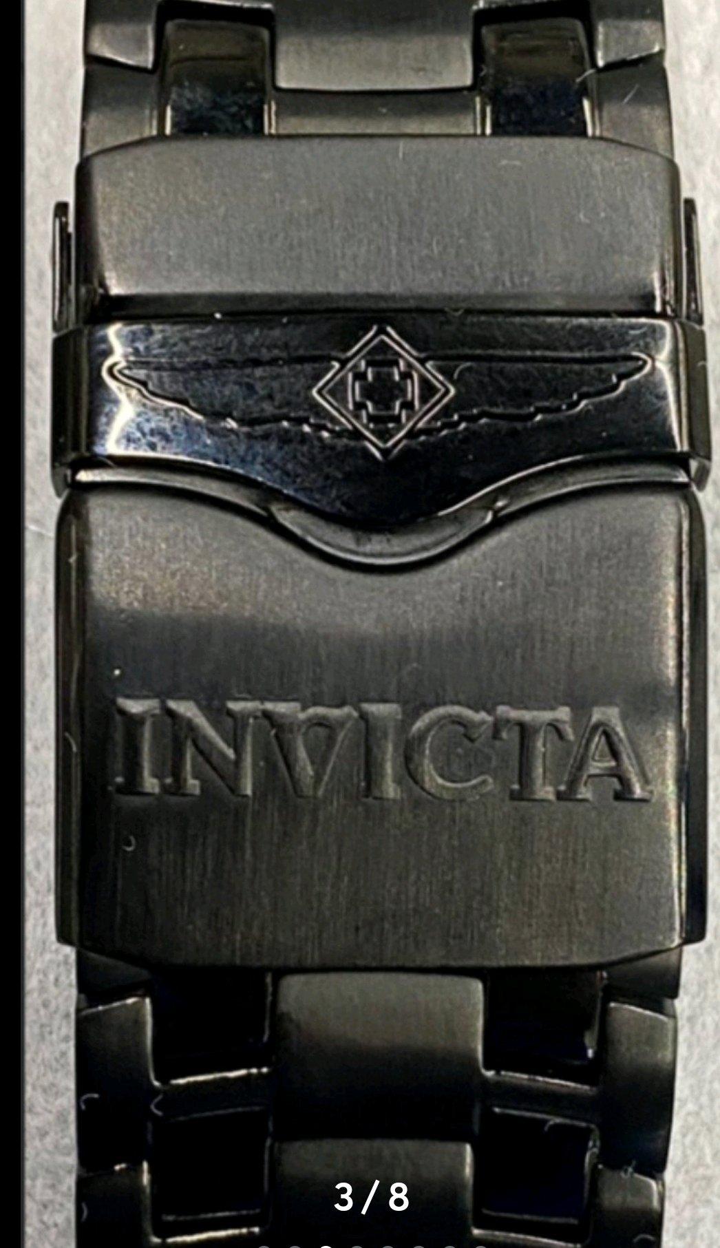Invicta Mens Pro Diver Scuba Chronograph Triple Black Combat