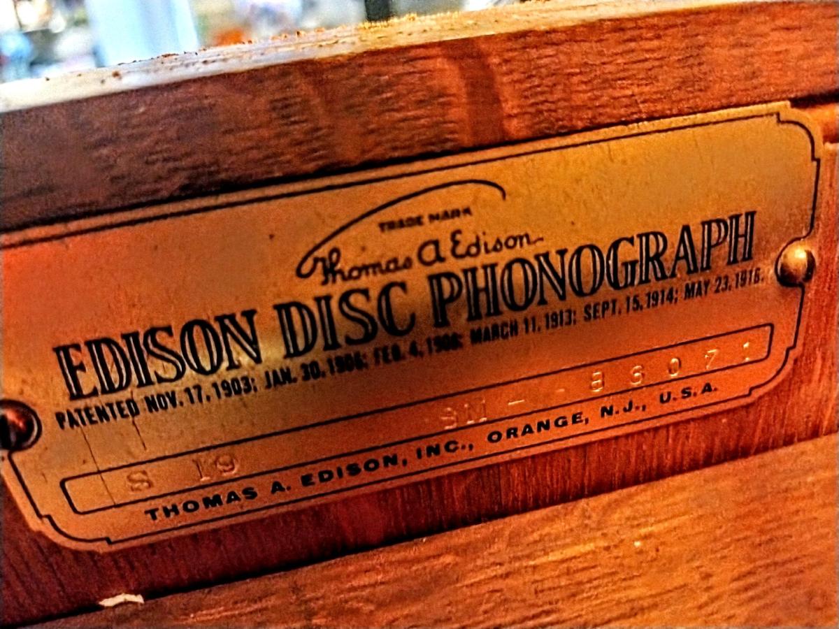 Thomas Edison disc phonograph