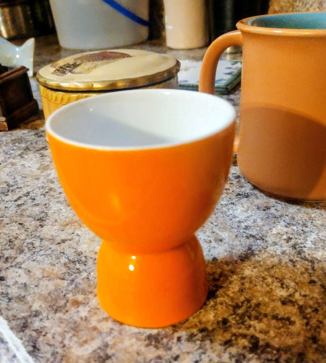 Vintage Orange Egg Cup