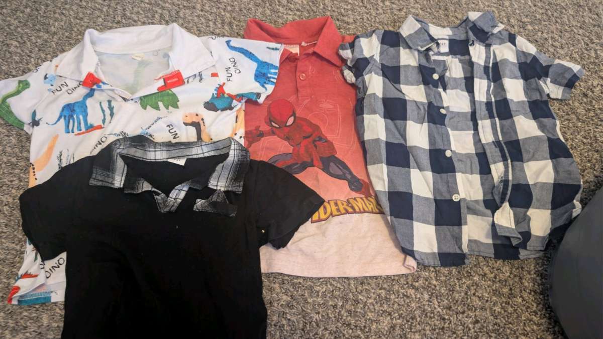 lot of boys colared shirts