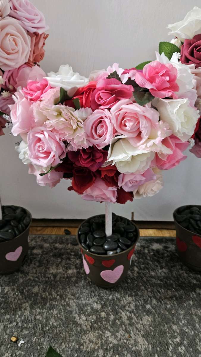 floral heart centerpieces 3