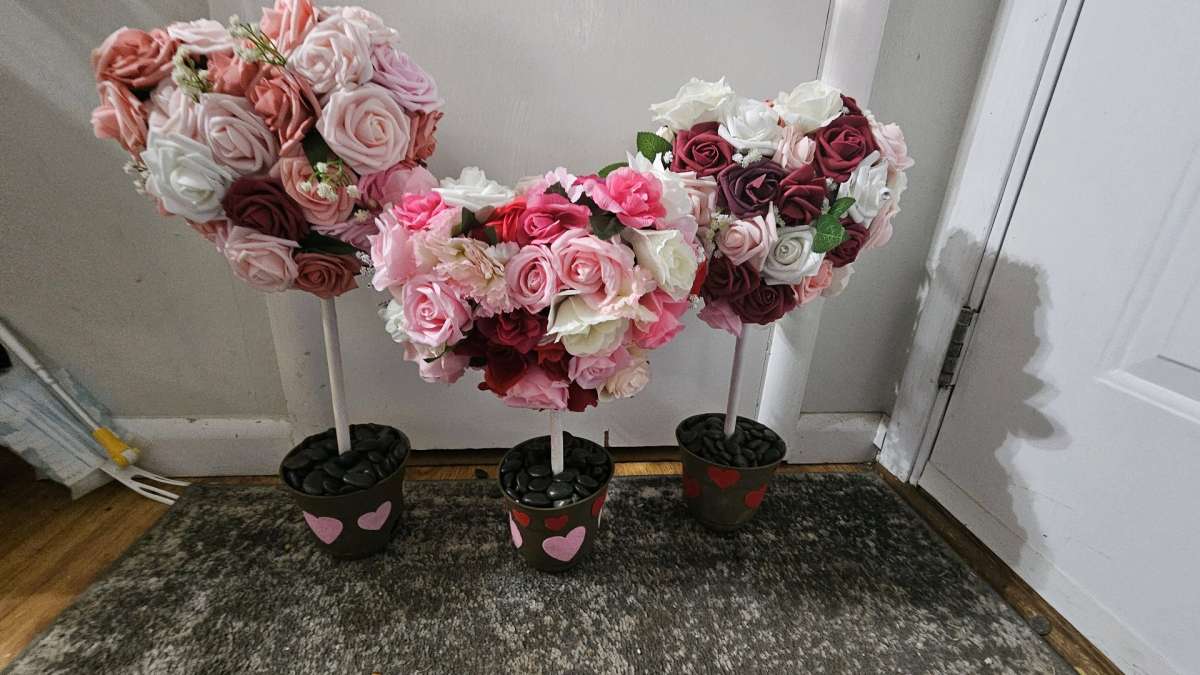 floral heart centerpieces 3