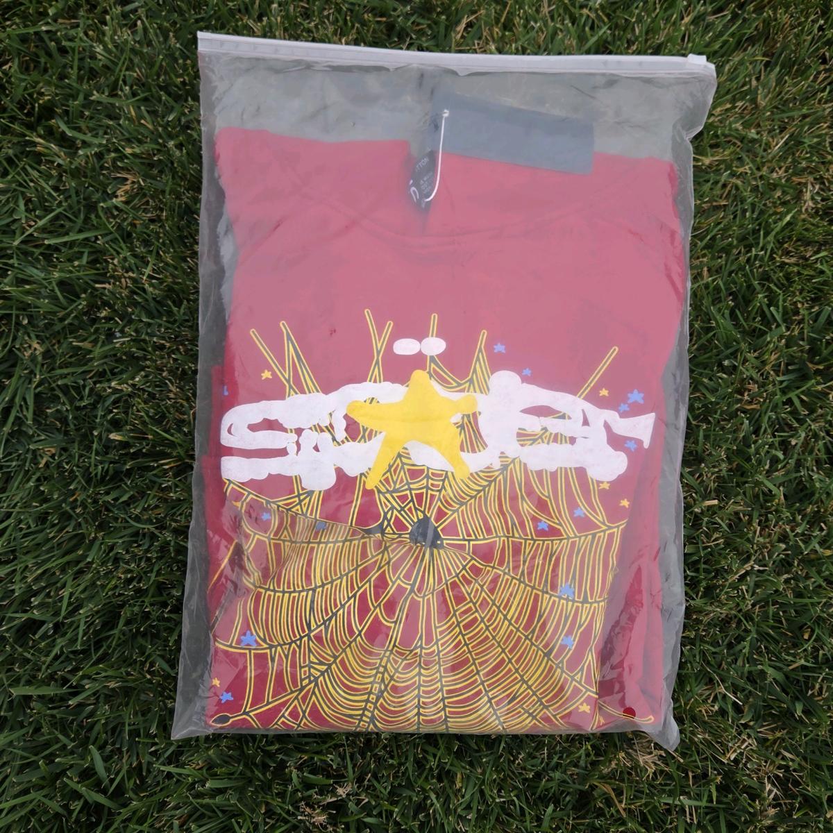 BRAND NEW SP5DER MAROON HOODIE