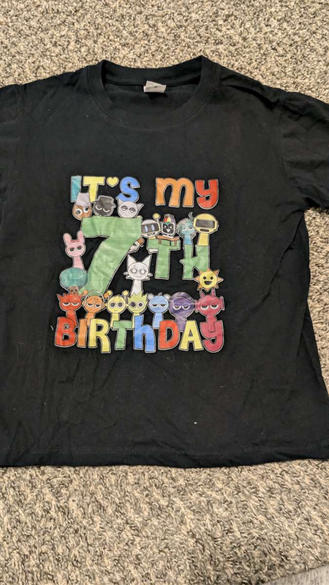 7th bday sprunki shirt