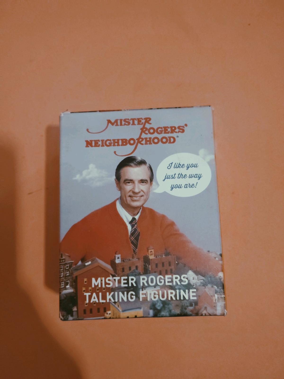 Mister Rogers neighborhood talking figurine