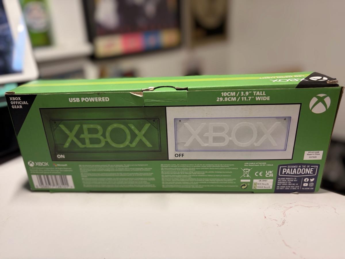 Xbox LED Neon Light  Green Logo Sign  Gamer Room Decor  Wall