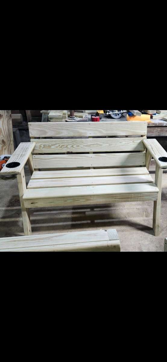 HandBuilt Outdoor Chairs Benches Swings  Crosses