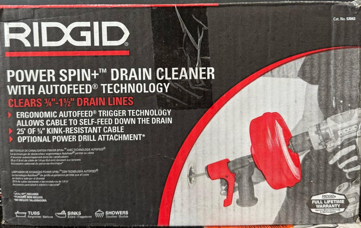 Ridgid drain cleaner