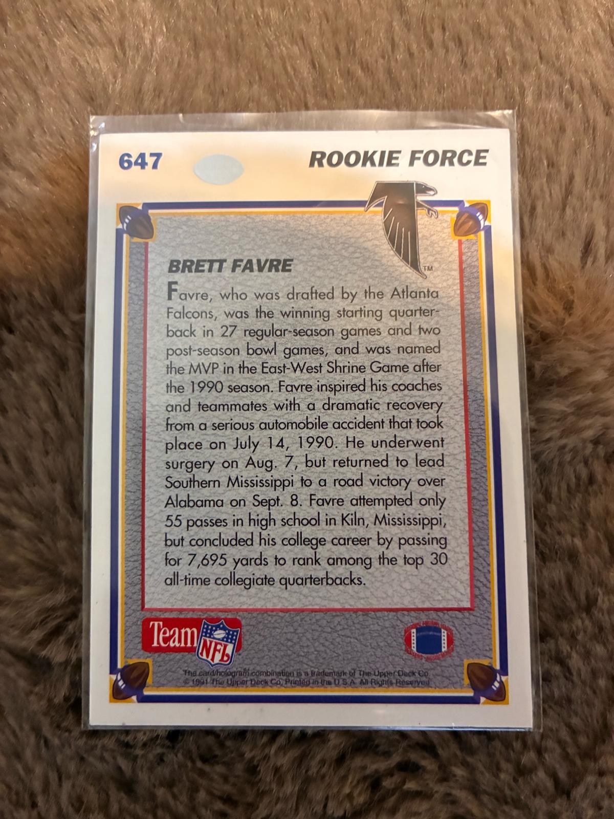 Brett Favre card