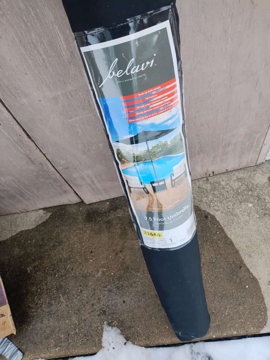 brand new umbrella for table