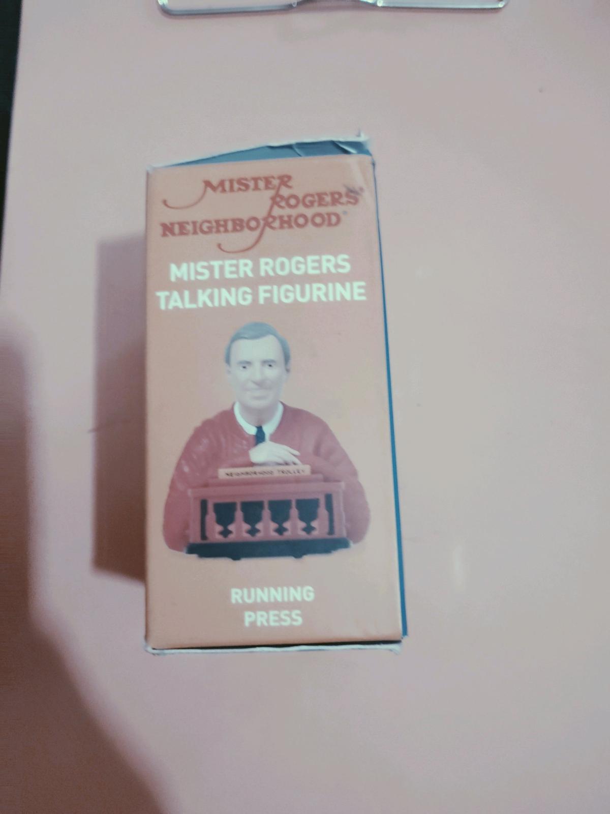 Mister Rogers neighborhood talking figurine