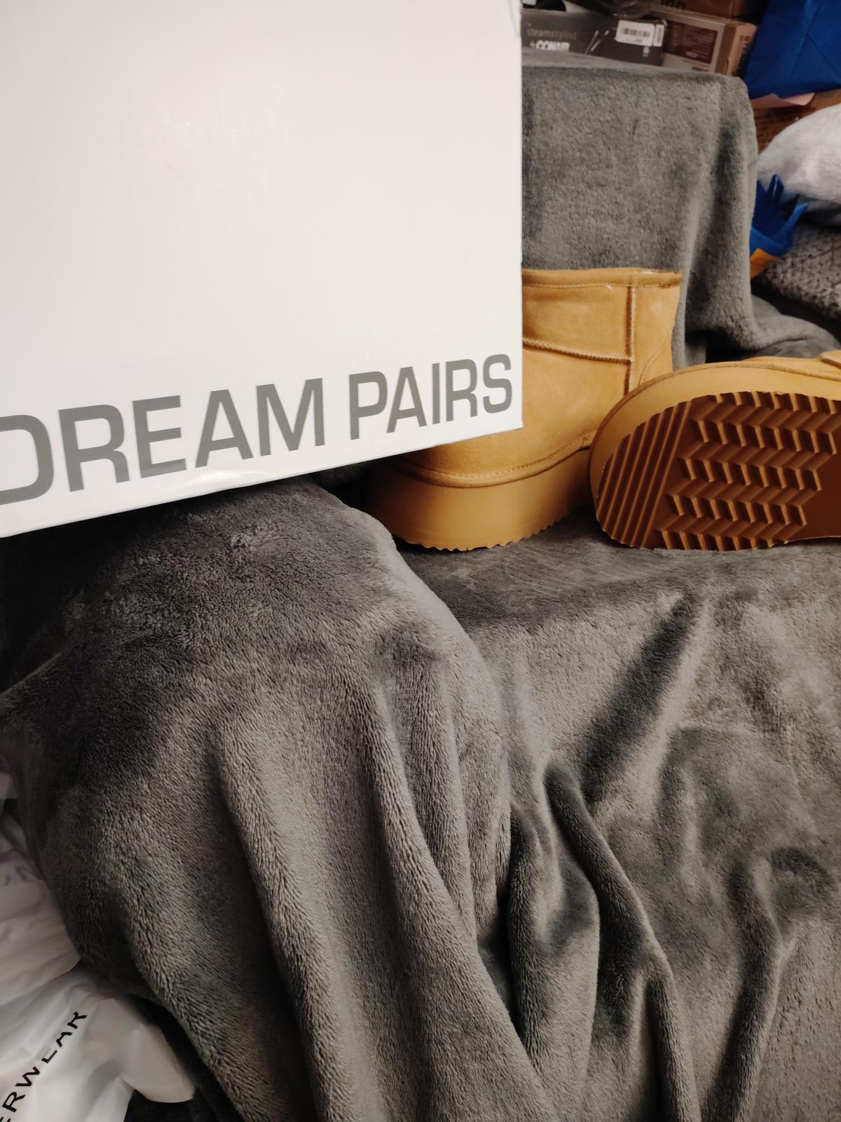 DREAM PAIRS Platform Winter Boots Brown/8.5