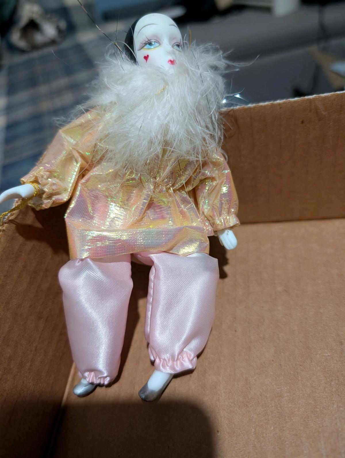 Handmade Female Clown Porcelain Doll by Show Stoppers Limite